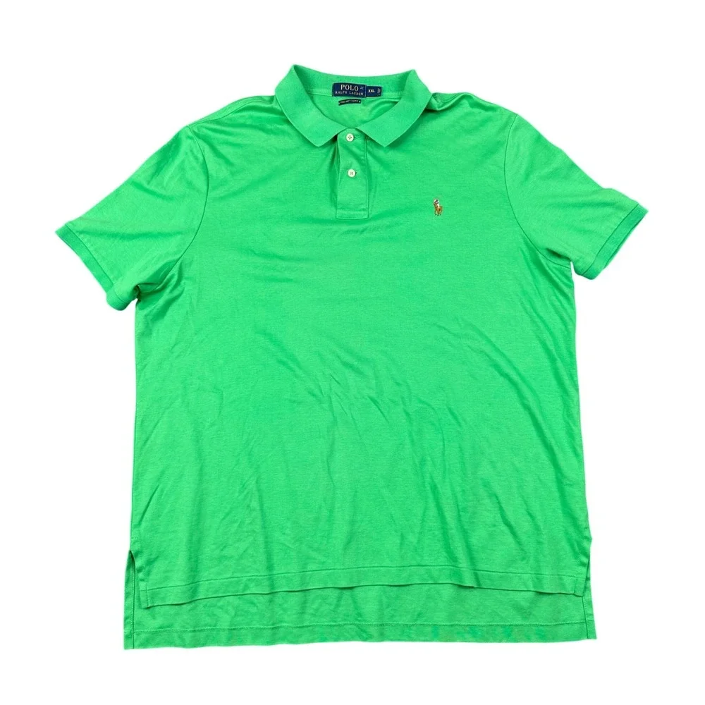 Polo Ralph Lauren Mens XXL Kelly Green Pima Soft Touch Cotton Polo Shirt